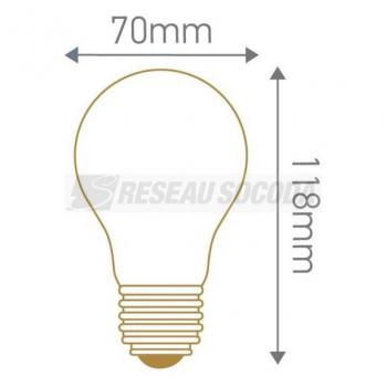  Standard A67 Filament LED 8W E 