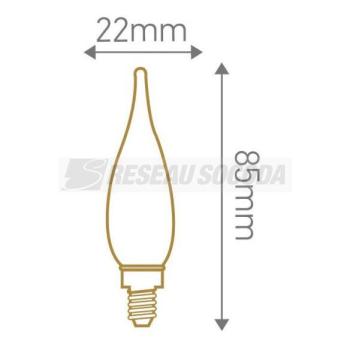  **Flamme GS1 Filament LED 1W E 