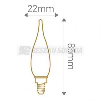  Flamme GS1 Filament LED 1W E10 