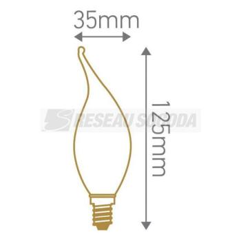  **Flamme CV4 Filament LED 4W E 