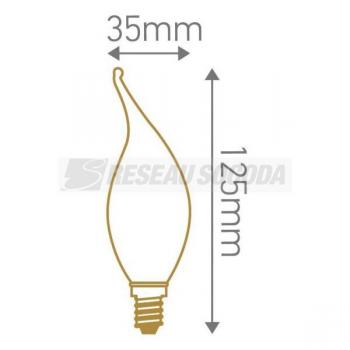  Flamme CV4 Filament LED 4W E14 
