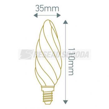  Flamme Torsade F6 Filament LED 
