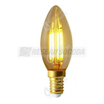  Flamme Lisse C35 Filament LED 