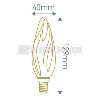  **Candle GS8 LED Filament 4W E 