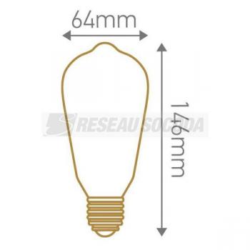  Edison Filament LED TWISTED 4W 