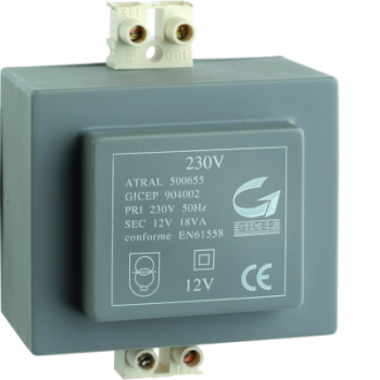  **Transfo alim 230V / 12V 18VA 