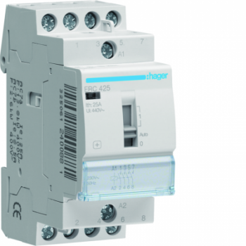  Contact cde manu 25A, 4F, 230V 