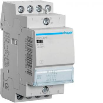  Contact 25A, 4O, 230V 