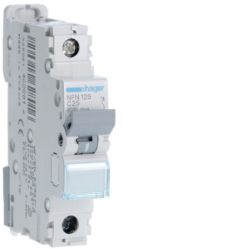  **Disj.1P 6-10kA C-25A 1m 