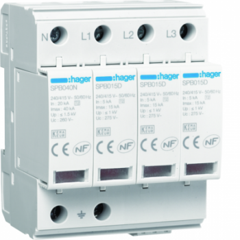  Parafoudre 4P T2 TNS/TT Uc 275 