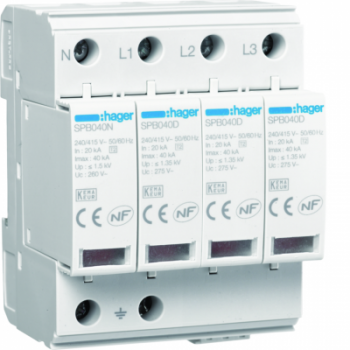  Parafoudre 4P T2 TNS/TT Uc 275 