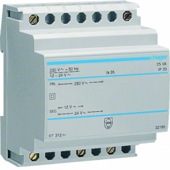  Transfo secu 25VA 230/12-24V 