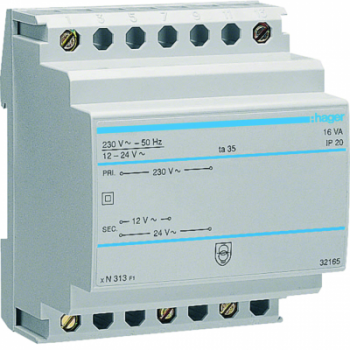  Transfo secu 16VA 230/12-24V 
