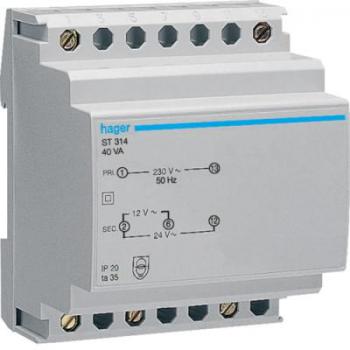  Transfo secu 40VA 230/12-24V 