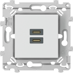  Chargeur USB C+C essensya blan 