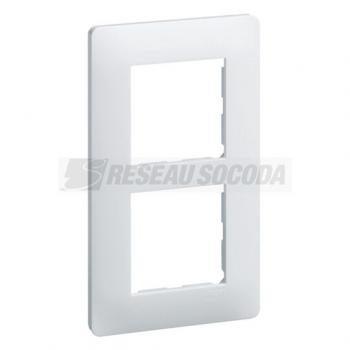  Ess. Plaque 2 postes 57 Blanc 