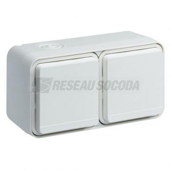  cubyko PC dble hor. 2P+T blanc 