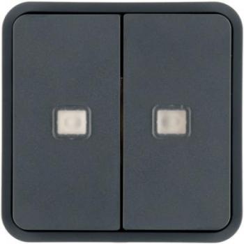  Cubyko 2 t. KNX  voyants gris 