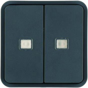  Cubyko 2 t. KNX  voyants gris 
