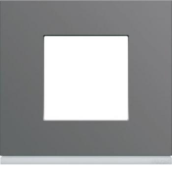  Plaque plastique 1P taupe 