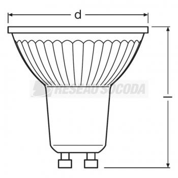  LED OSR PAR16 50 830 GU10 