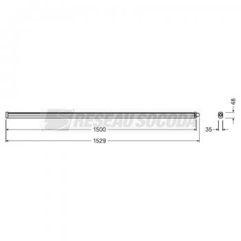  ETANCHE SLIMVAL 1500 50W/6500K 