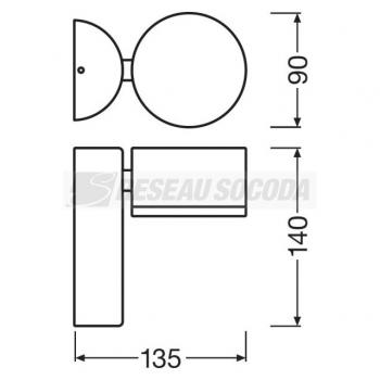  FACADE SPOT 8W/3000K GR 