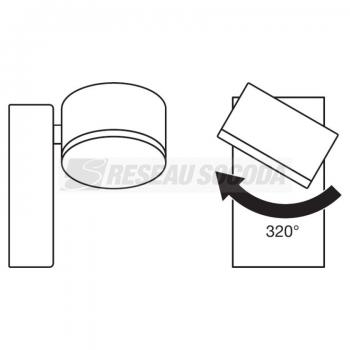  FACADE SPOT 8W/3000K GR 