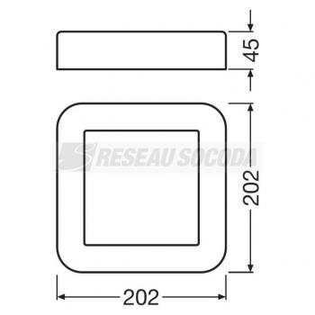 SURFACE CARRe 13W/3000K BL 