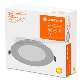 DL SLIM ROND 105 6W 3000K 