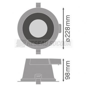  DL COMFORT DN205 25W/3CCT 