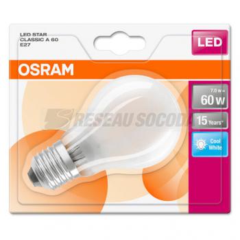  BLI1 LED Std verre dep 7W=60 E 