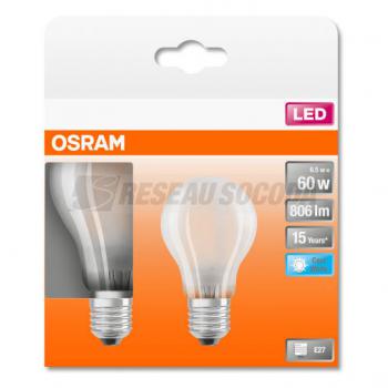  BLI1 LED Std verre dep 7W=60 E 