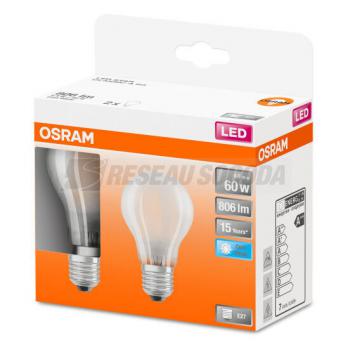  BLI1 LED Std verre dep 7W=60 E 