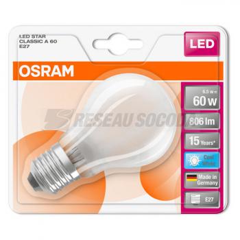  BLI1 LED Std verre dep 7W=60 E 