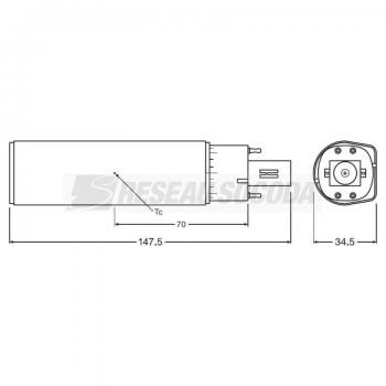  LED OSR DULUX D/E 18 G24q-2 