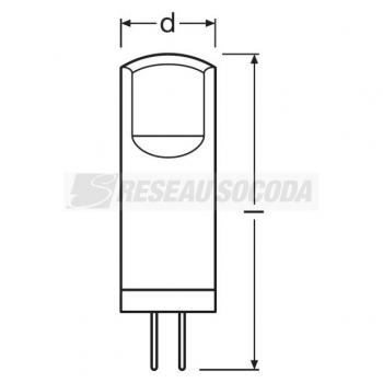 LED PIN OSR G4 840 200lm 