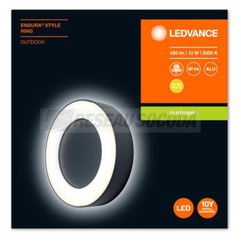  ENDURA STYLE Ring 13W GrisLEDV 