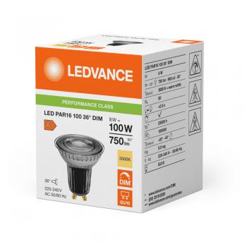  LED PAR16 36D DIM 8W 930 GU10 