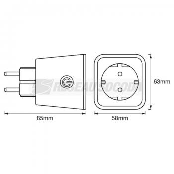  BT PLUG PRISE CONNECTEE 230V 