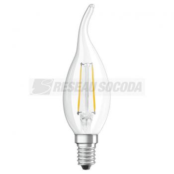  LED FIL OSR DIM CLBA40 827 E14 