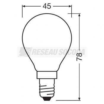  LED FIL OSR DIM CLP60 840 E14 