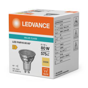  LED P PAR16 80 60 830 GU10 