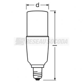  LED OSR STICK75  865 E14 