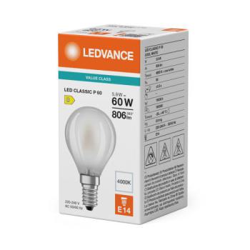  LED P CLP 5.9W 827 FIL E14 