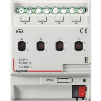  **KNX ON-OFF DIN CTRL 4S 16A 