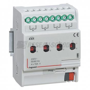  **KNX ON-OFF DIN CTRL 4S 16A 