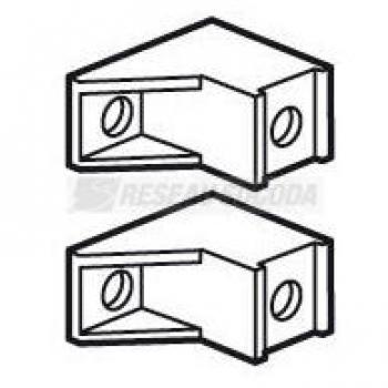  JEU DE 2 SUPPORTS BORNIER IP2X 