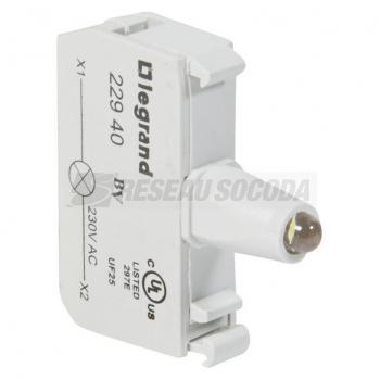  ACS BLOC LED  230V BLANC VIS 