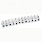  BARRETTE NYLBLOC 2,5MM2 BLANC 